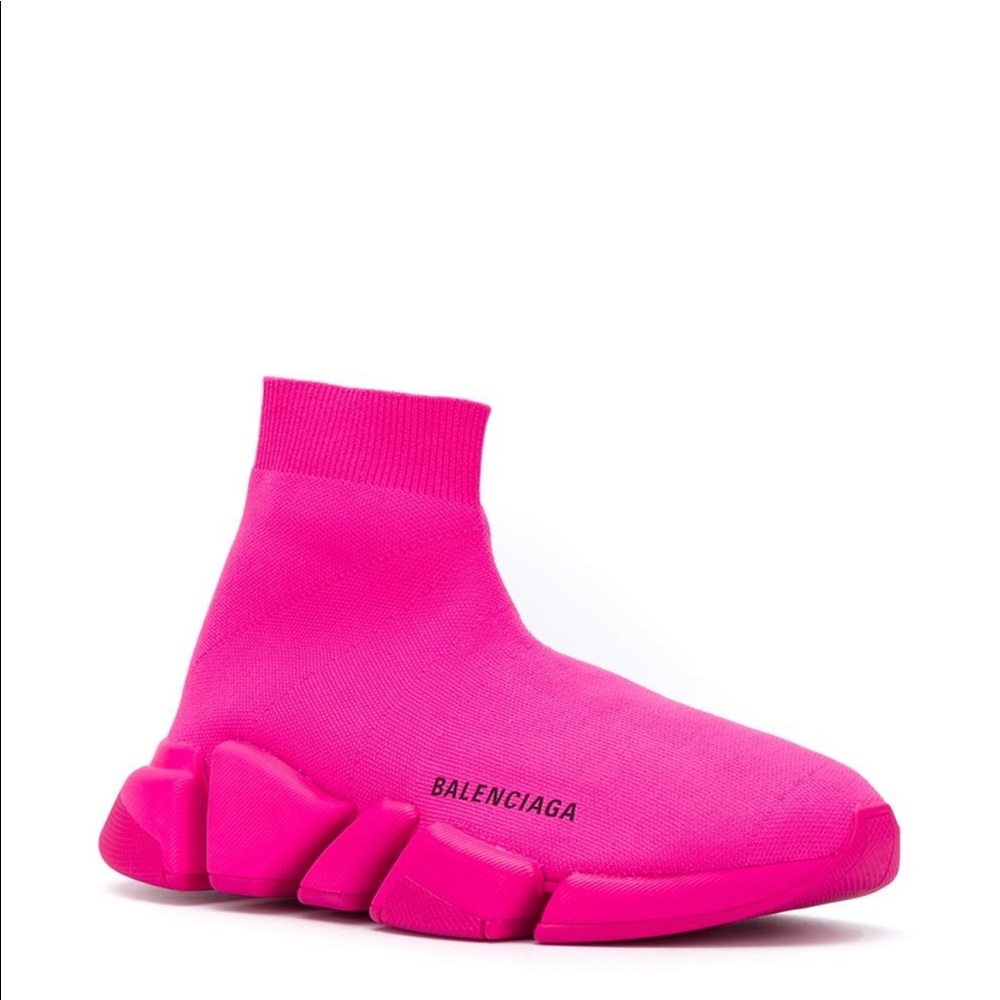 Pink Balenciaga Sock Trainers